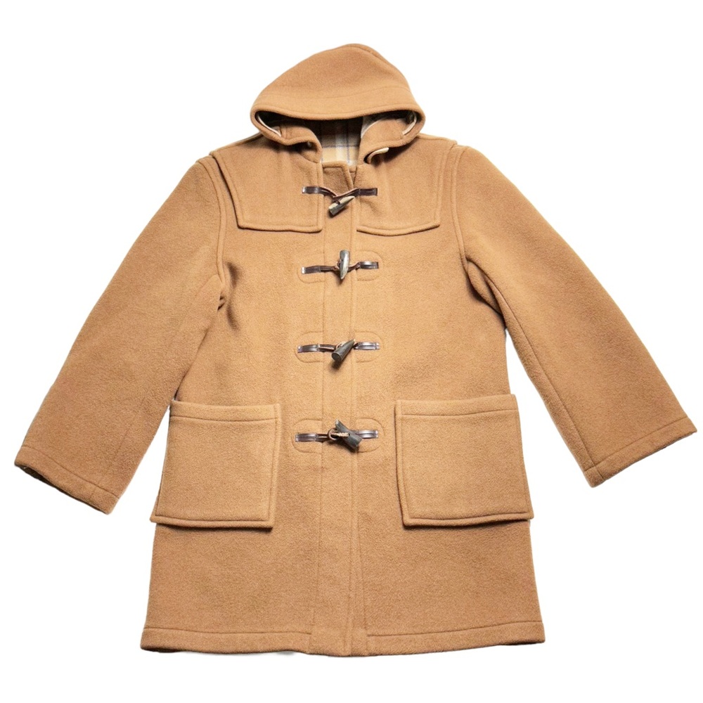 John Partridge English Wool Blend Camel Toggle Coat